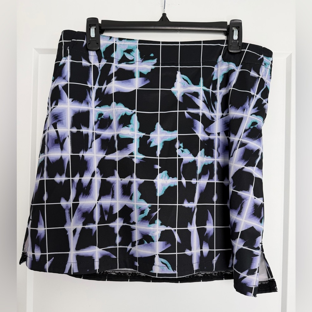 EUC Lady Hagen Stylish Athletic Geometric Design Women's Skort,‎ Size 12